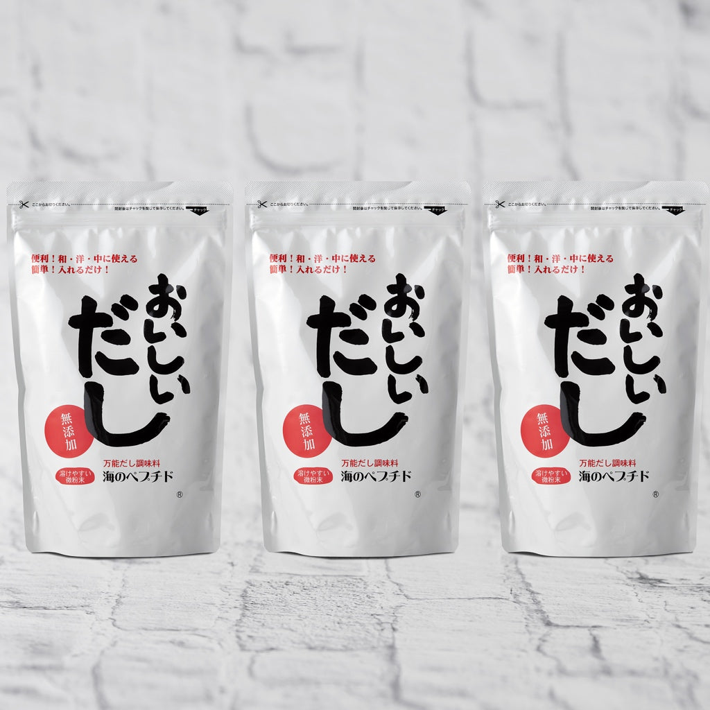 おいしいだし500g× 3袋 お得セット(10%OFF) 個包装お出汁ギフト付き