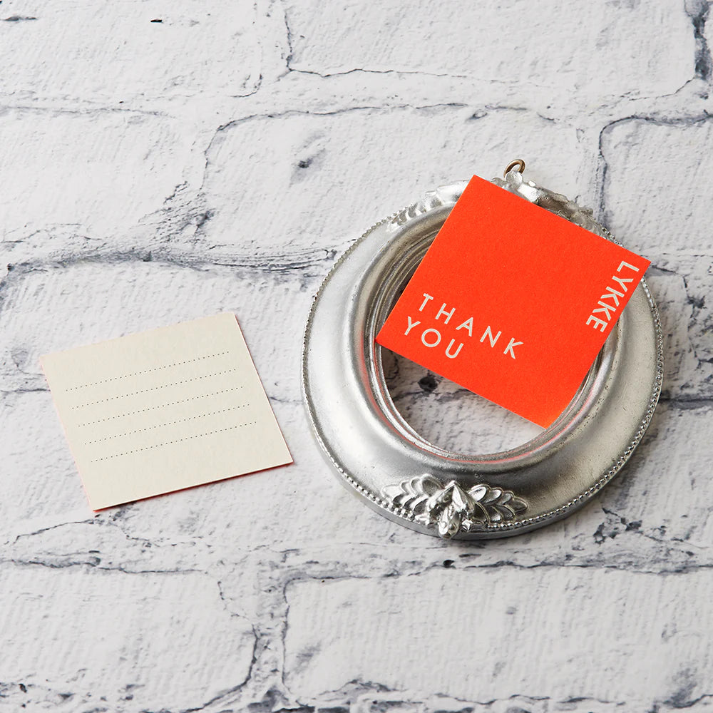 ギフト袋セット(白地に銀の水玉/カード付き)